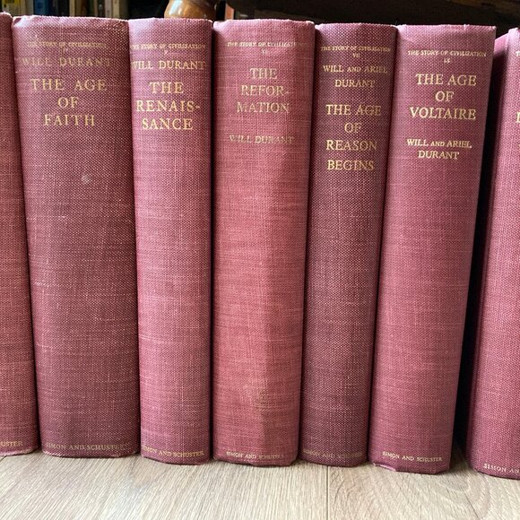 Story of Civilization - Will Durant - Set of 7 Hardcover History Books 1950-1967 - Picture 1 of 3